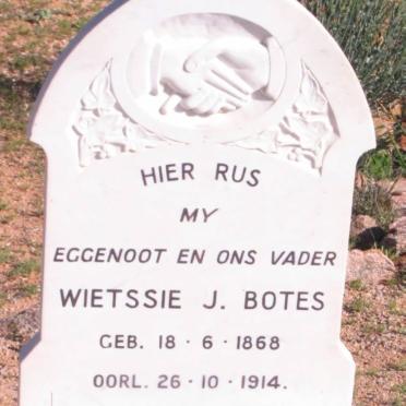 BOTES Wietssie J. 1868-1914