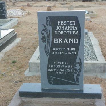 BRAND Hester Johanna Dorothea 1913-2006