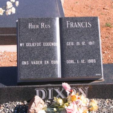 DIXON Francis 1917-1985