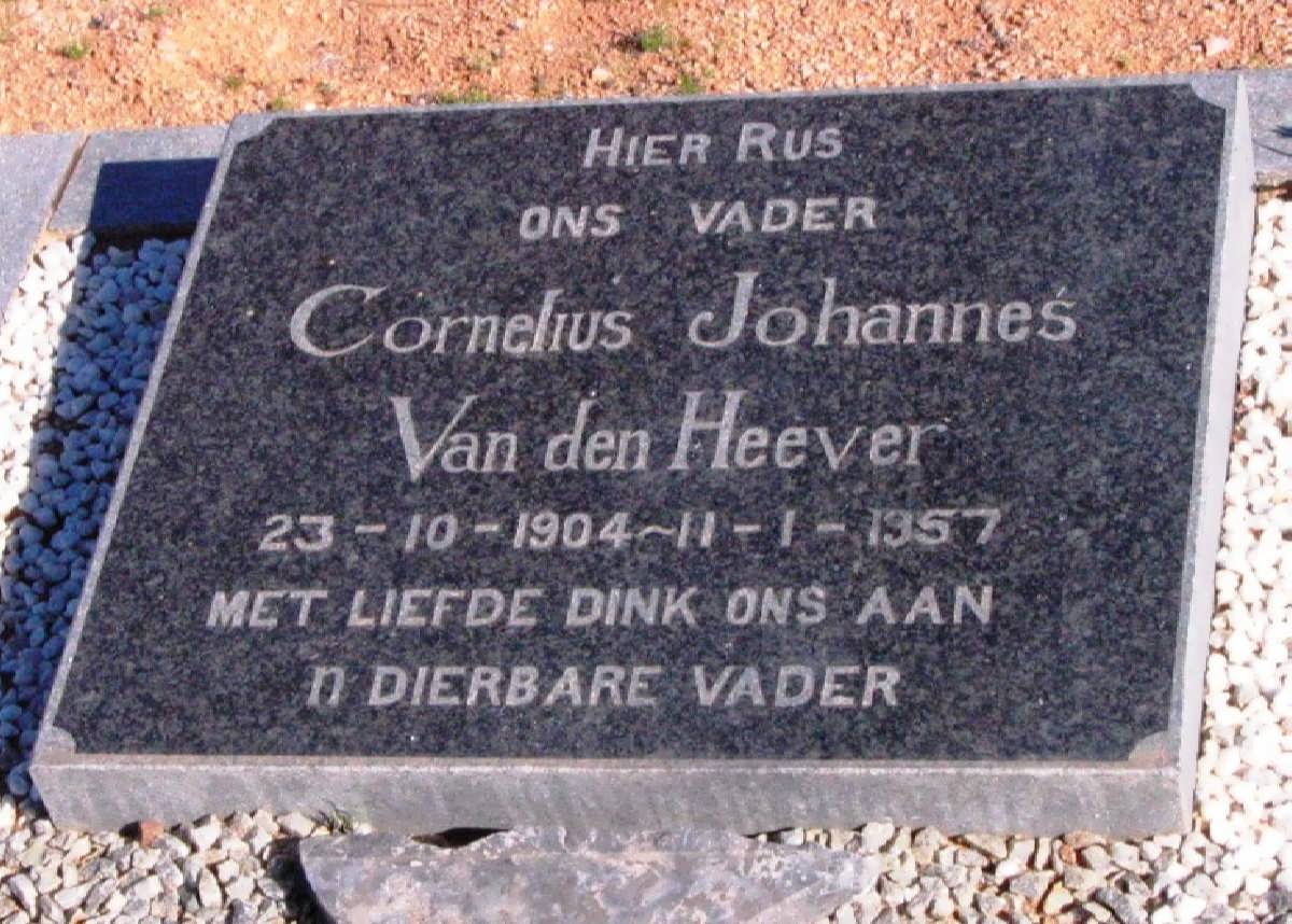HEEVER Cornelius Johannes, van den 1904-1957