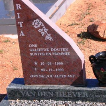 HEEVER Rita, van den nee SNYMAN 1966-1999