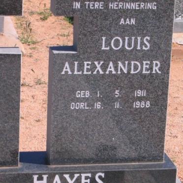 HAYES Louis Alexander 1911-1988
