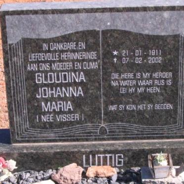 LUTTIG Gloudina Johanna Maria nee VISSER 1911-2002