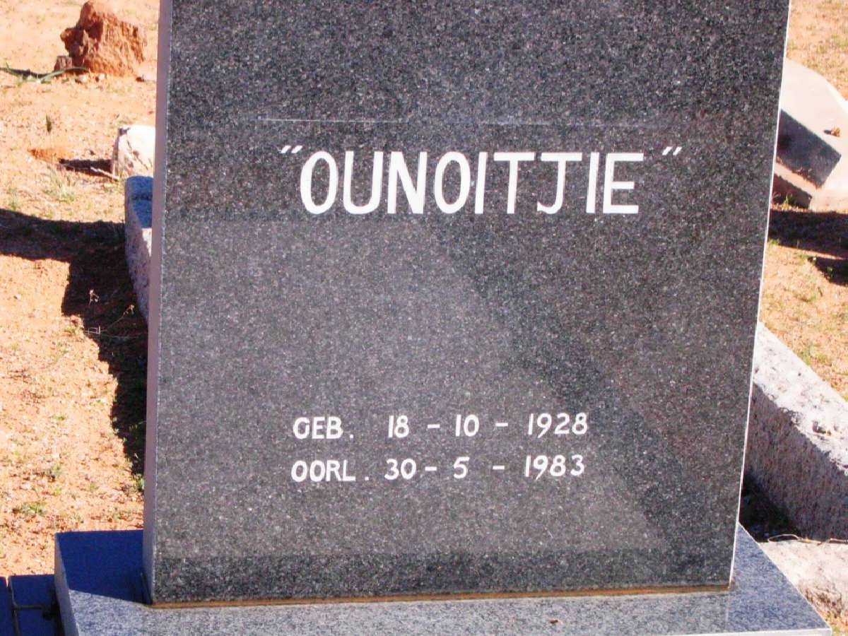 LOUW Ounoitjie 1928-1983