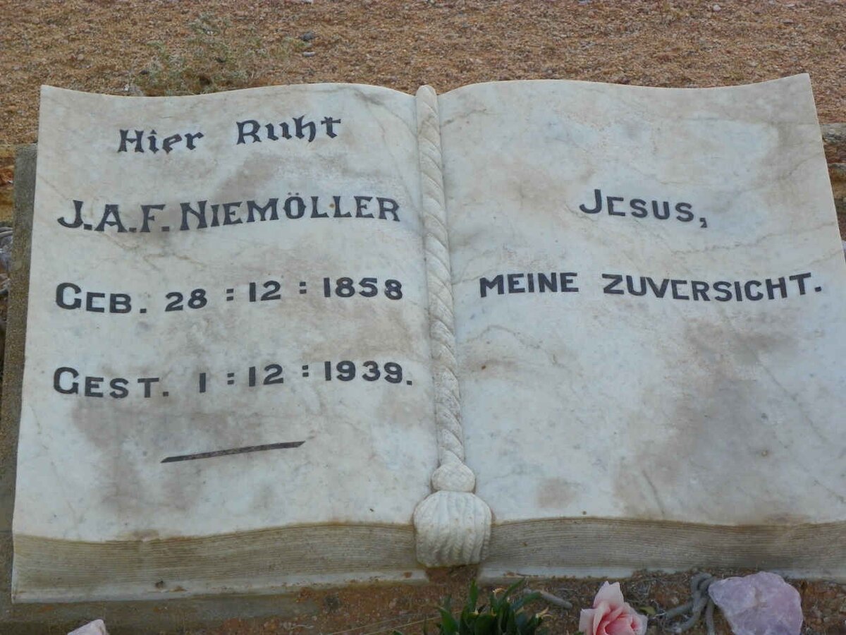 NIEMÖLLER J.A.F. 1858-1939