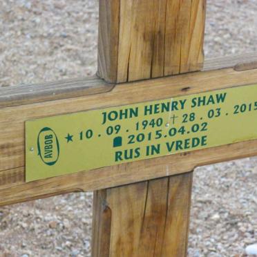 SHAW John Henry 1940-2015