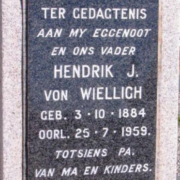 WIELLIGH Hendrik J., von 1884-1959