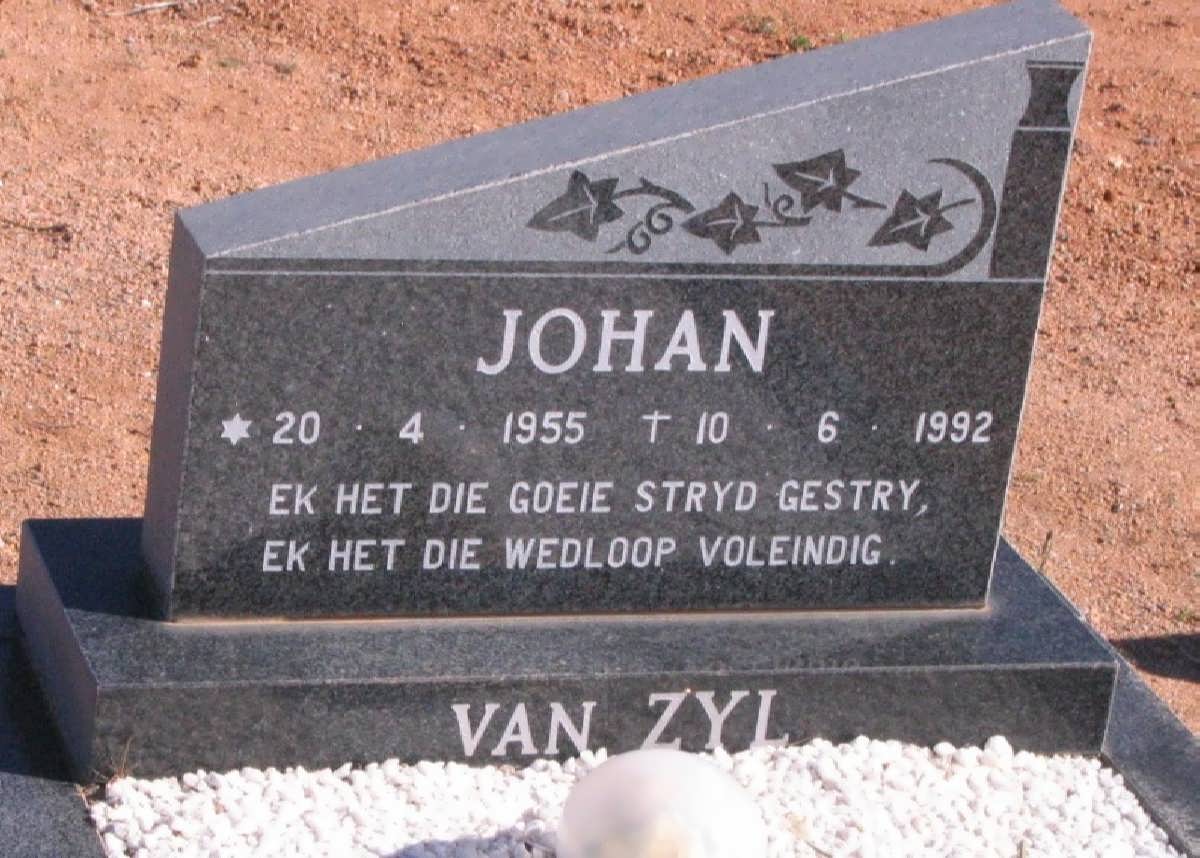 ZYL Johan, van 1955-1992
