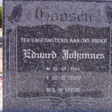 GOOSEN Eduard Johannes 1944-2007