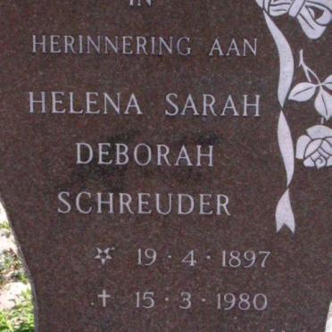 SCHREUDER Helena Sarah Deborah 1897-1980