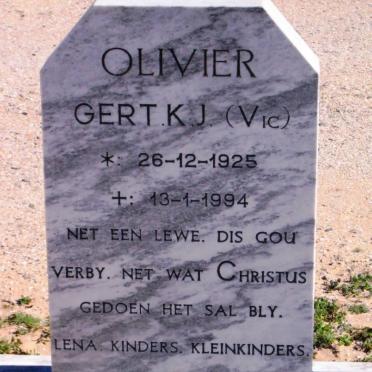 OLIVIER Gert K.J. 1925-1994 &amp; Helena Johanna