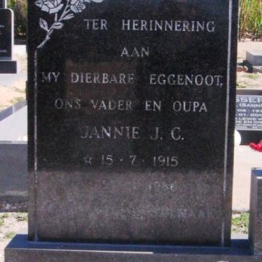 GOOSEN Jannie J.C. 1915-198?