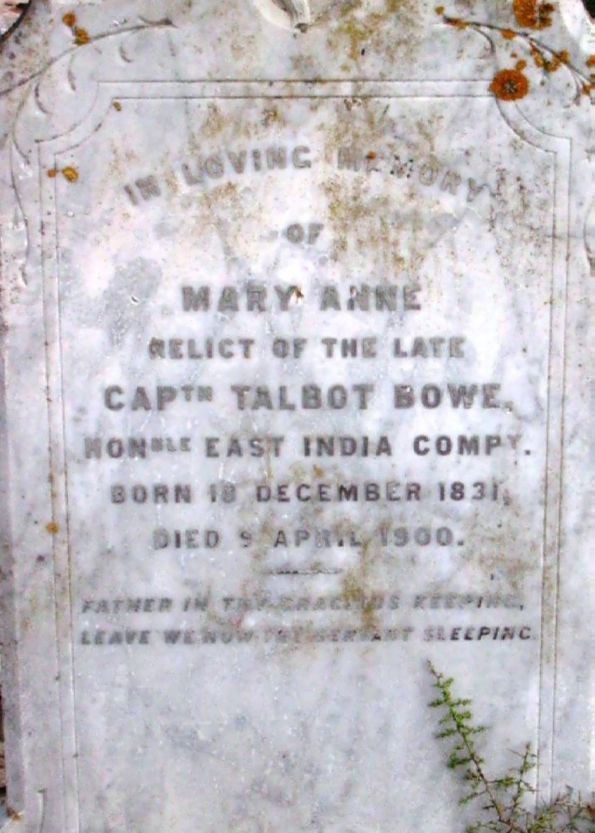 BOWE Mary Anne 1831-1900