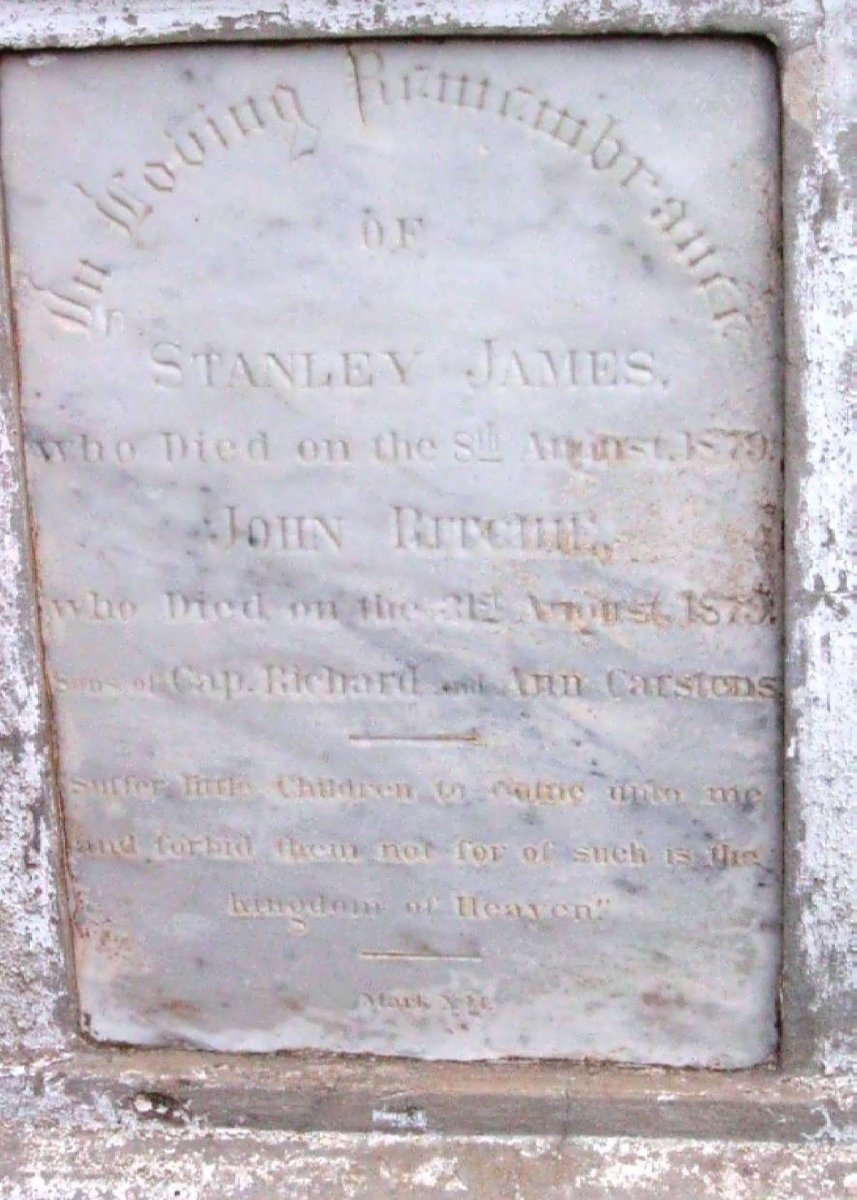 CARSTENS Stanley James -1879 :: CARSTENS John Ritchie -1879