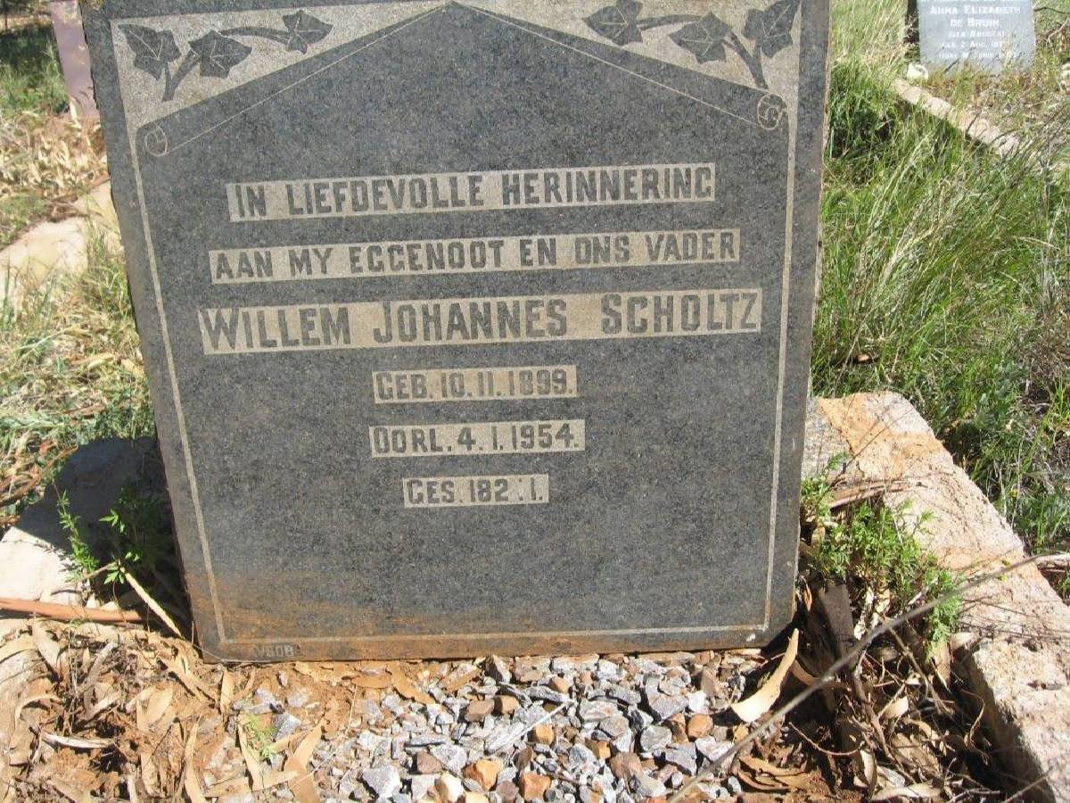 SCHOLTZ Willem Johannes 1899-1954