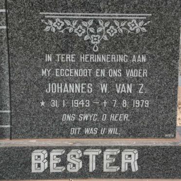 BESTER Johannes W. van Z. 1943-1979