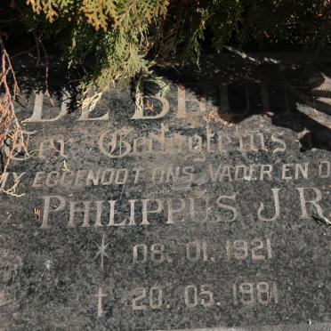 BRUIN Philippus J.R., de 1921-1981