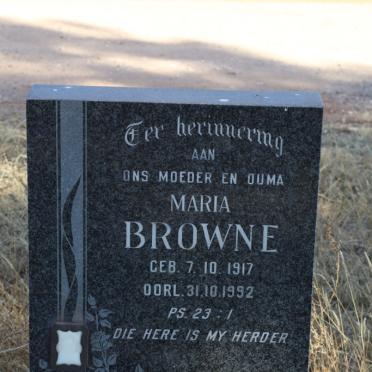 BROWNE Maria 1917-1992