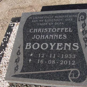 BOOYENS Christoffel Johannes 1933-2012