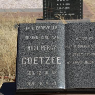 COETZEE Nico Percy 1958-1979