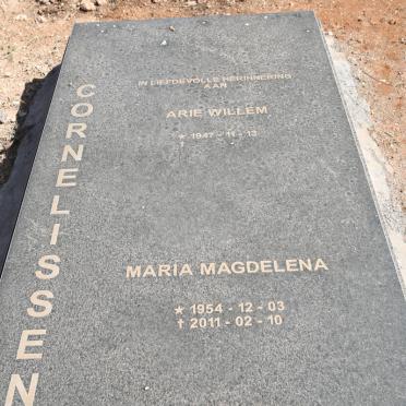 CORNELISSEN Arie Willem 1947- &amp; Maria Magdalena 1954-2011