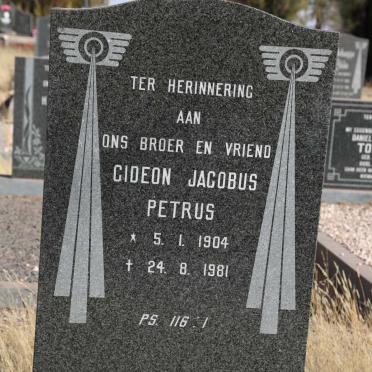 CLOETE Gideon Jacobus Petrus 1904-1981