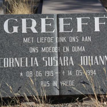 GREEFF Cornelia Susara Johanna 1919-1994