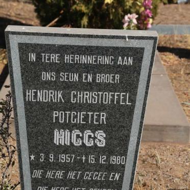 HIGGS Hendrik Christoffel Potgieter 1957-1980
