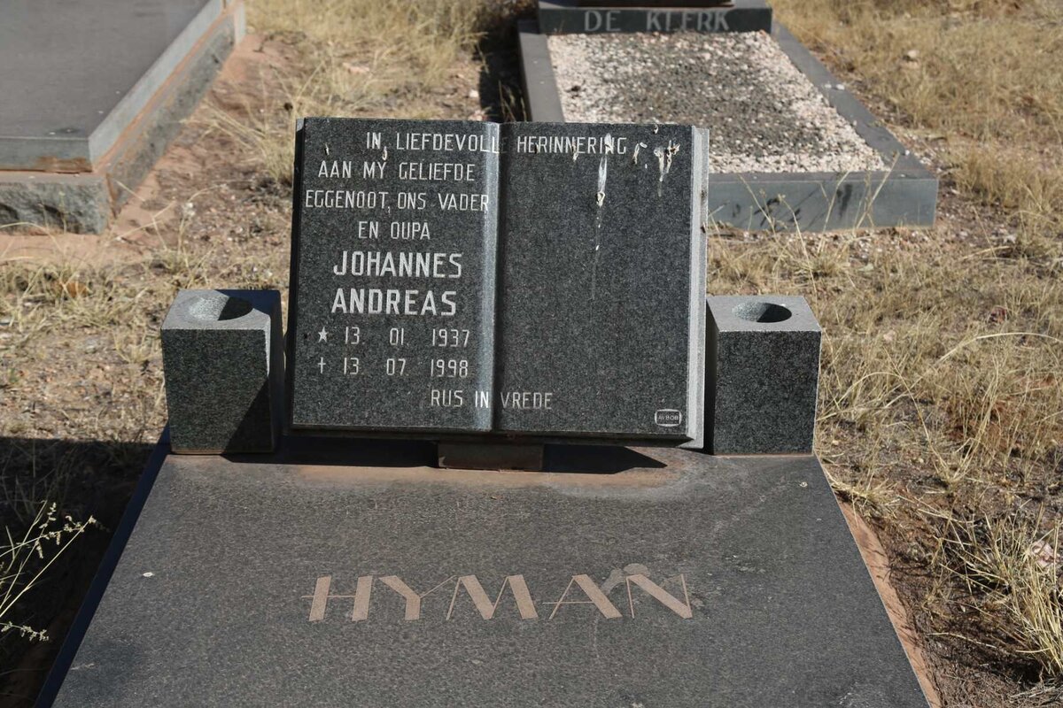 HYMAN Johannes Andreas 1937-1998
