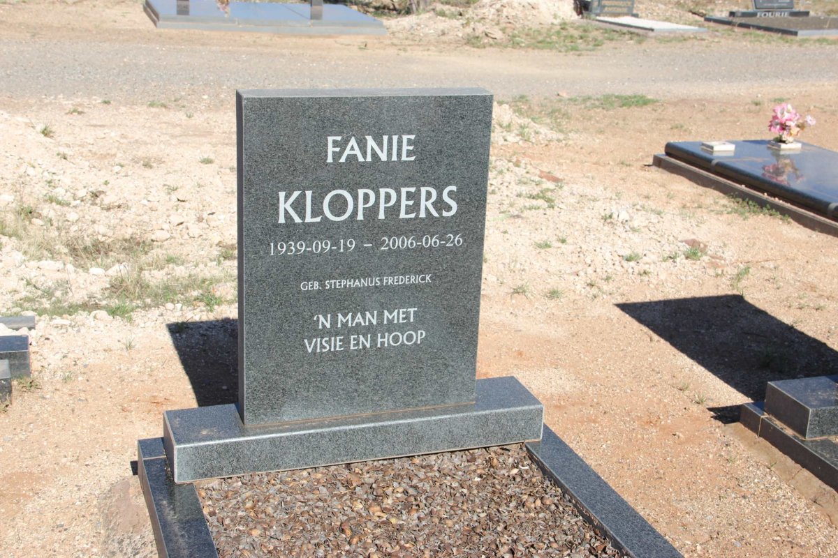 KLOPPERS Fanie 1939-2006