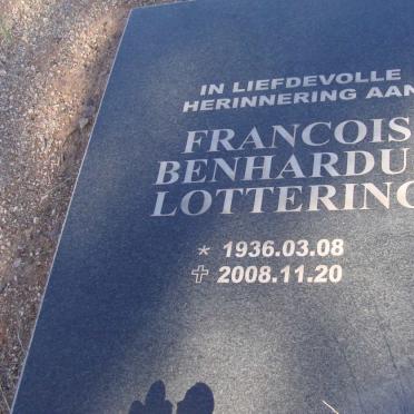 LOTTERING Francois Benhardus 1936-2008