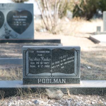 POOLMAN Jacobus Paulus 1927-1986