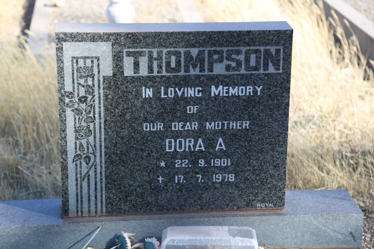THOMPSON Dora A. 1901-1978