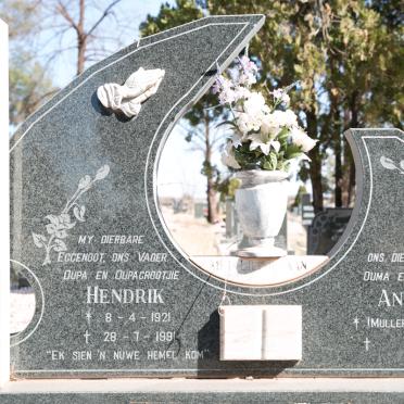 VLOK Hendrik 1921-1991 &amp; Anna MULLER 1921-