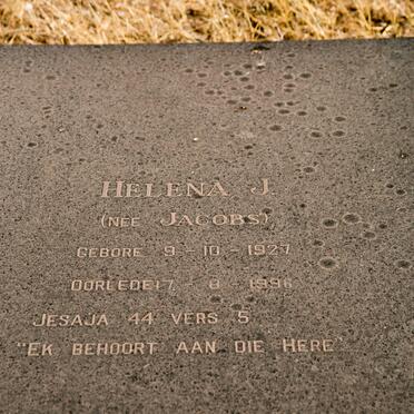 WESTHUIZEN C.J., van der 1919-1990 &amp; Helena J. JACOBS 1927-1996