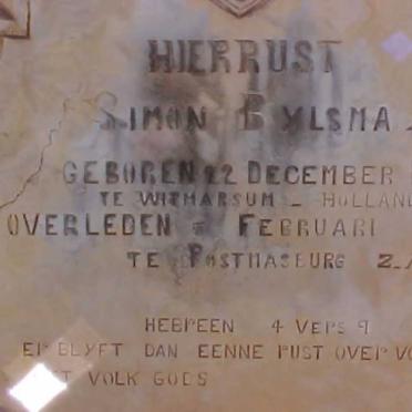 BYLSMA Simon 1862-1910