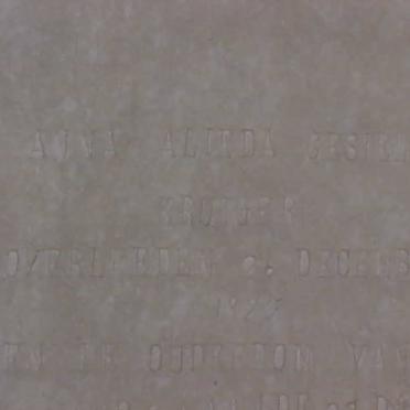 KRUIGER Anna Alieda Gesiellia -1925 