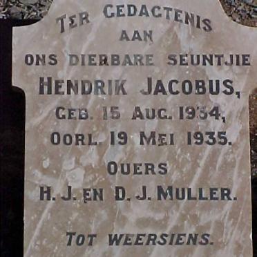 MULLER Hendrik Jacobus 1934-1935