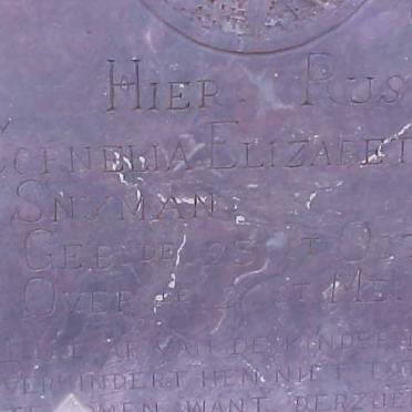 SNYMAN Cornelia Elizabeth 1913-1914