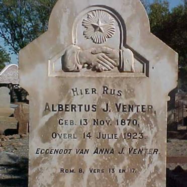 VENTER Albertus J. 1870-1923