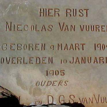 VUUREN Niecolas, van 1904-1905