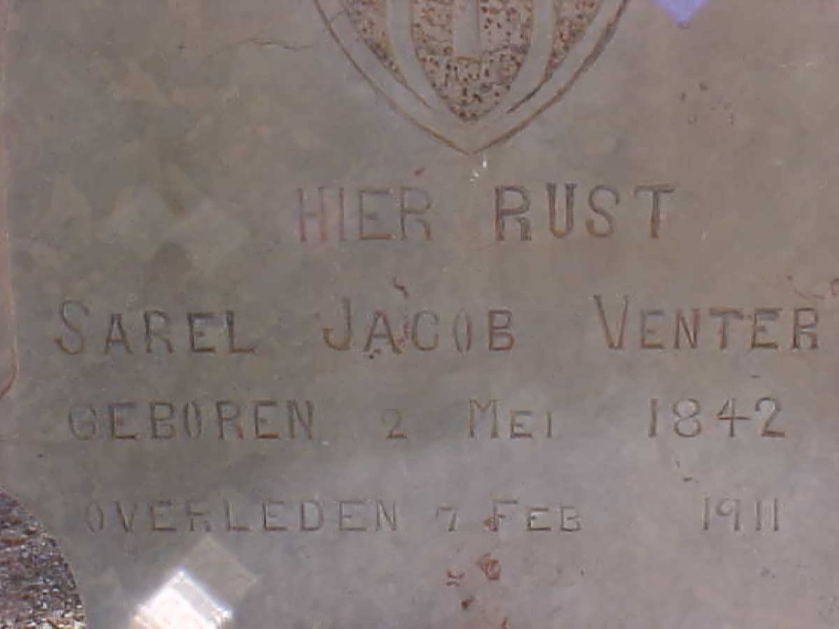 VENTER Sarel Jacob 1842-1911