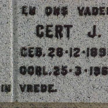 WYK Gert J., van 1893-1960