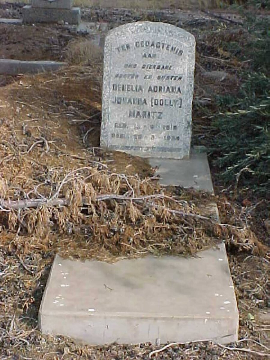 MARITZ Denelia Adriana Johanna 1918-1934