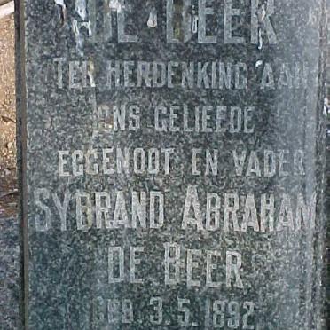 BEER Sybrand Abraham, de 1892-1949 
