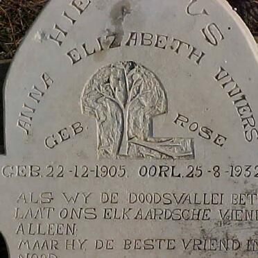 VIVIERS Anna Elizabeth nee ROSE 1905-1932