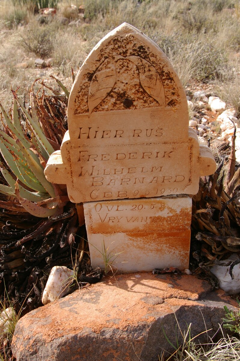 BARNARD Frederik Wilhelm 1930-1930
