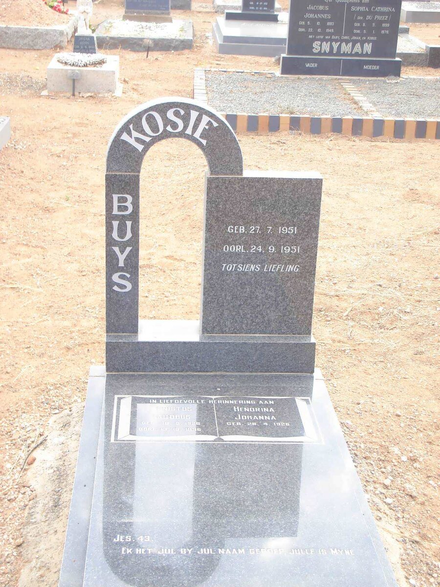 BUYS Kosie 1951-1951