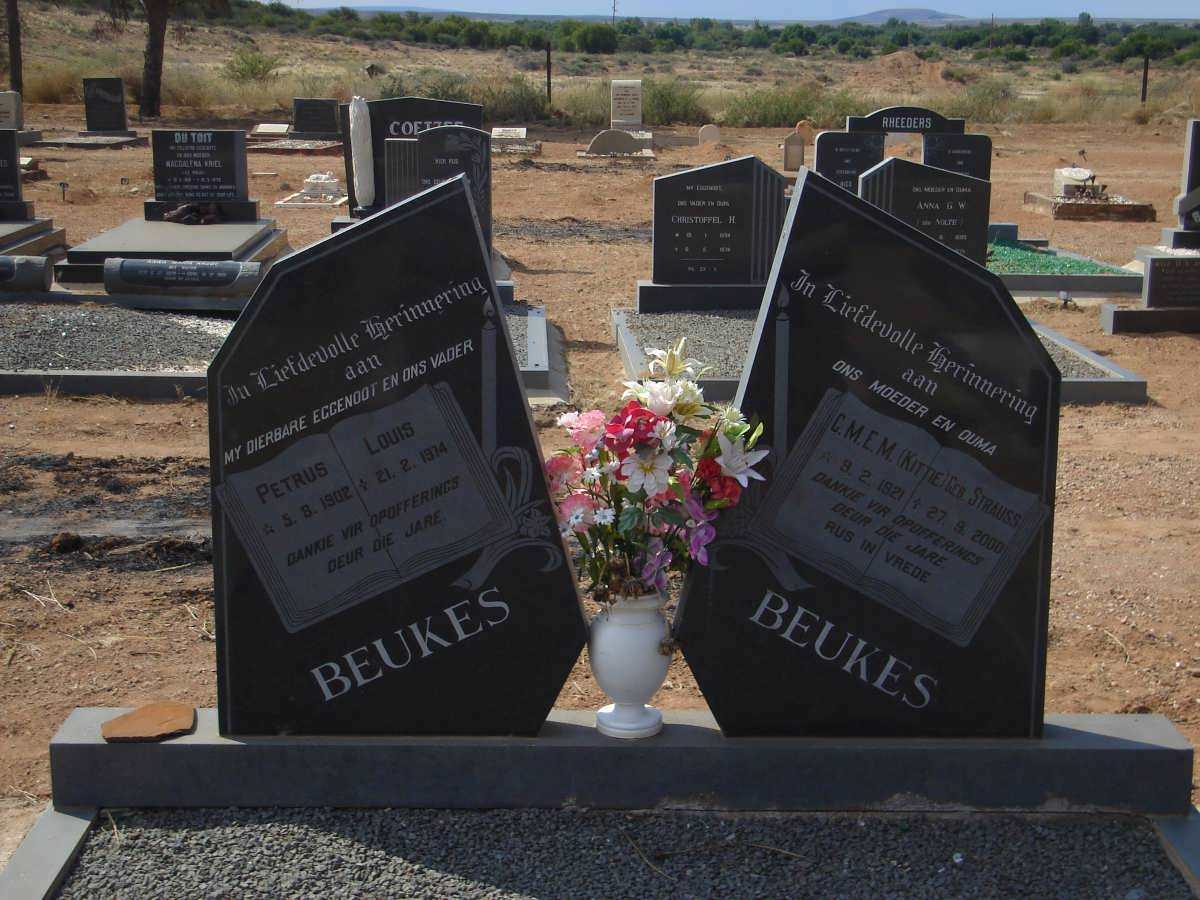 BEUKES Petrus Louis 1902-1974 &amp; C.M.E.M. STRAUSS 1921-2000