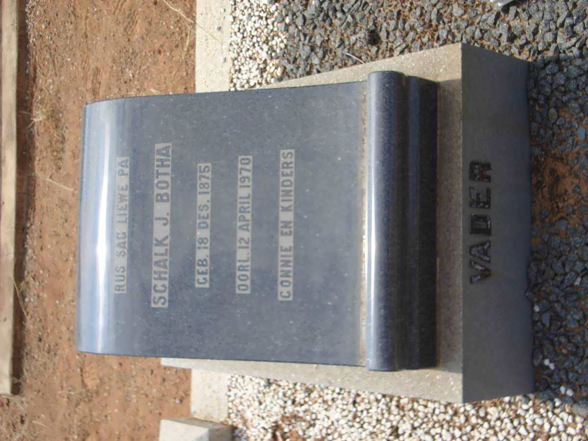 BOTHA Schalk J. 1875-1970